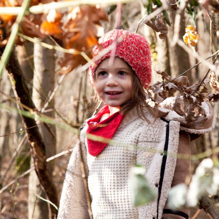 Kinderfoto in natur