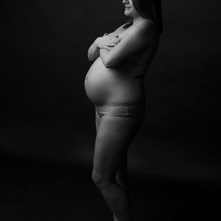 Christine Bauer , Babybauch Foto